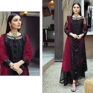 Ready-Made Georgette Embroidery Three-Piece