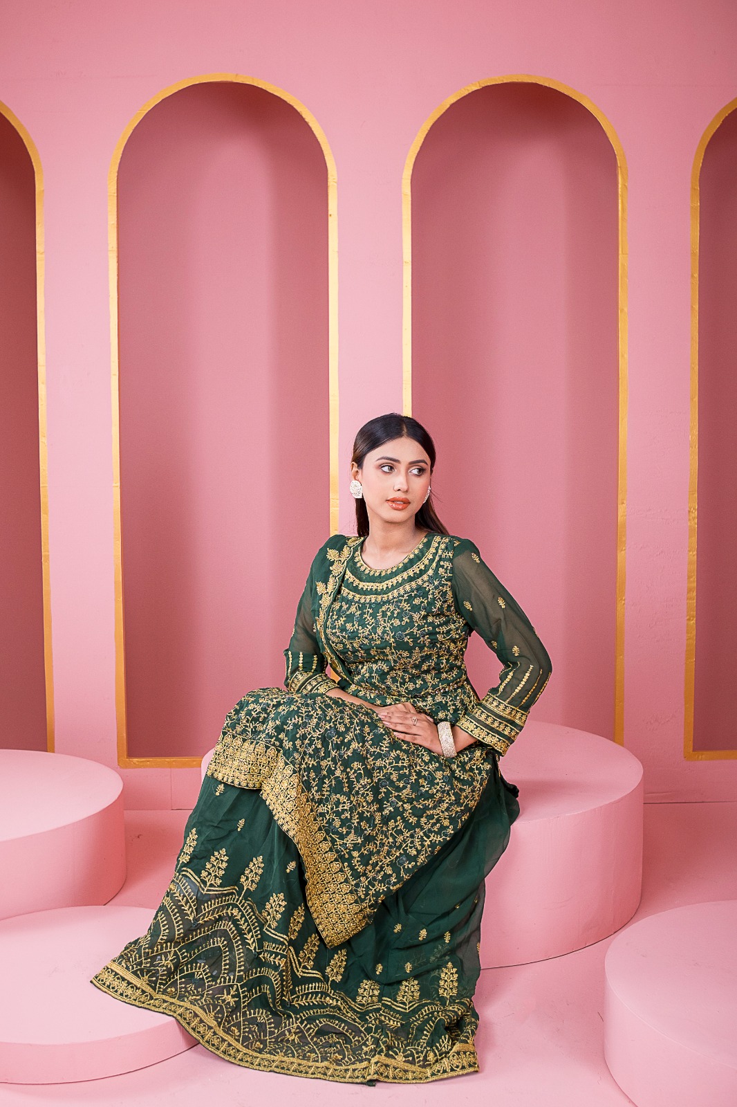 Ready-Made Lehenga Georgette Embroidery Party Dress - Image 5