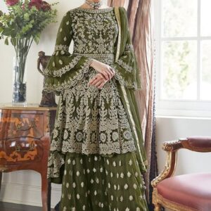 Ready-Made Georgette Embroidery Party Dress